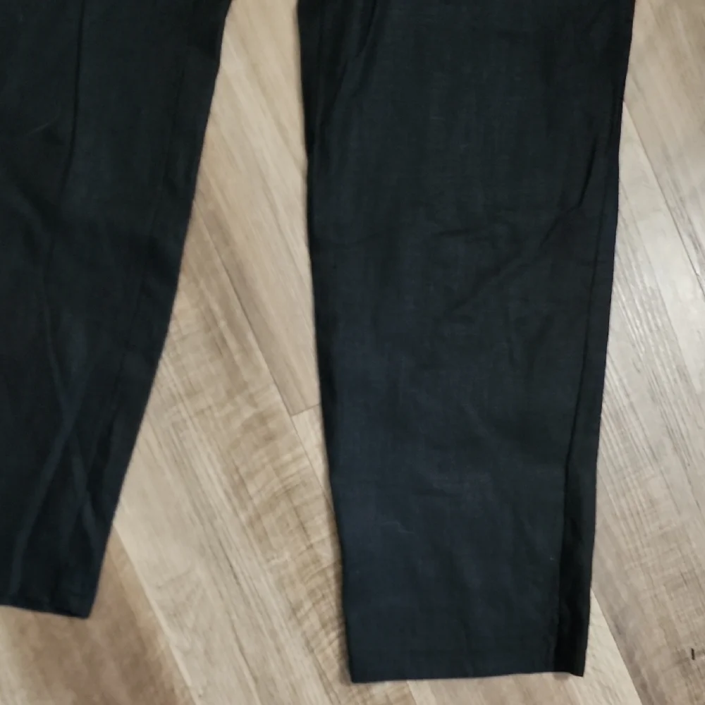 Lauren Jeans Co Ralph Lauren Women’s Black Linen Pants Size 4 28” Inseam - Picture 3 of 13